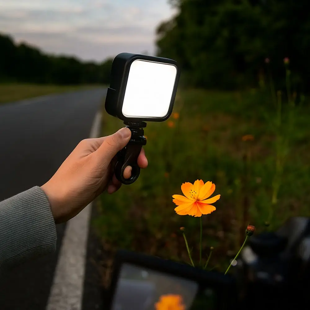 Мини-портативный заполняющий светильник для селфи rgb - Фотография_5