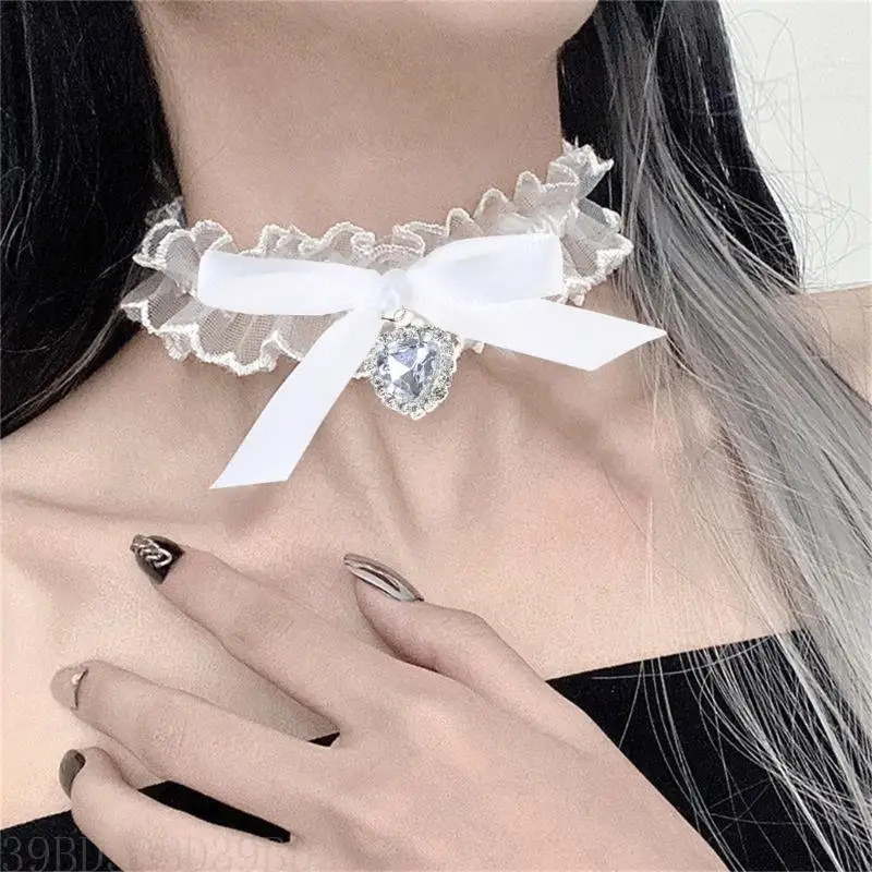 39bd bows choker goth coker choker - Фотография_5