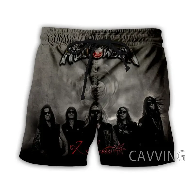Летние пляжные шорты с 3d принтом helloween band - Фотография_6