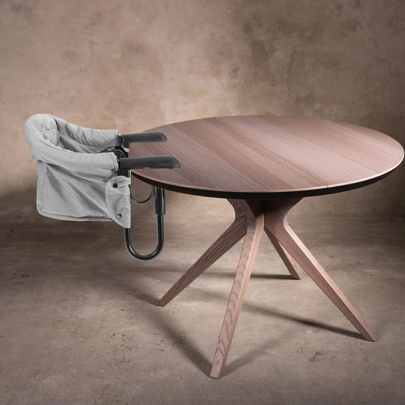 Складной портативный детский высокий стульчик для малышей - Фотография_4