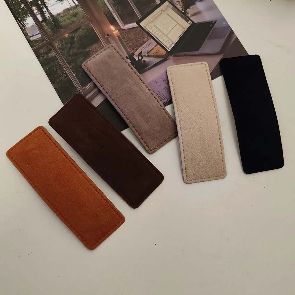 Классические однотонные простые бархатные однотонные заколки для волос bb - Фотография_3