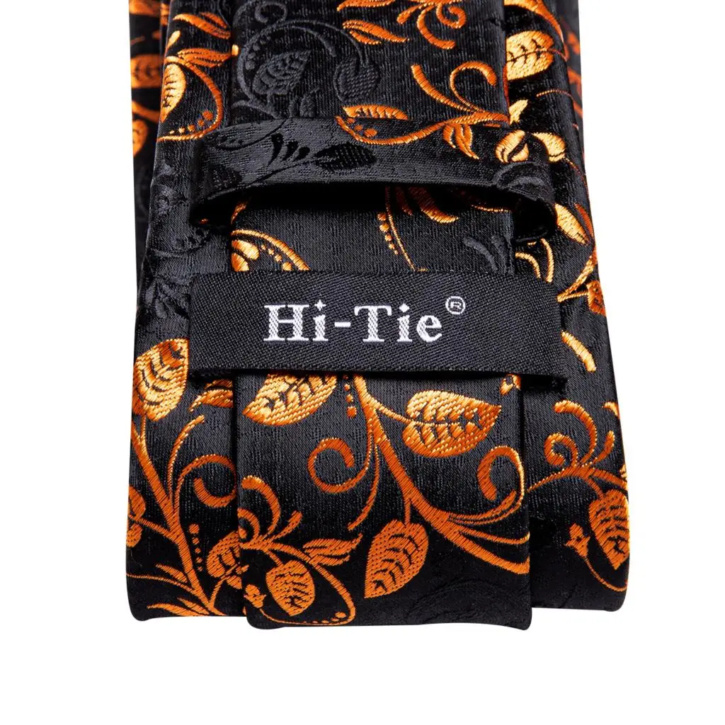 Hi-tie дизайн черный однотонный - Фотография_5