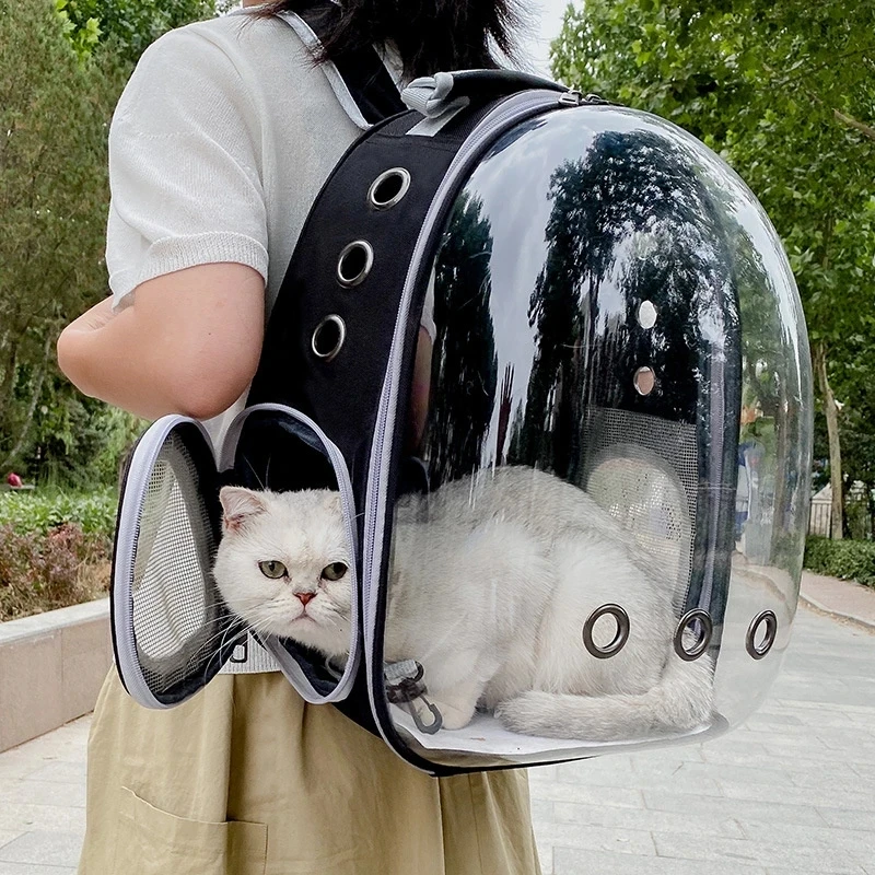 Прозрачные сумки для переноски кошек - Фотография_2
