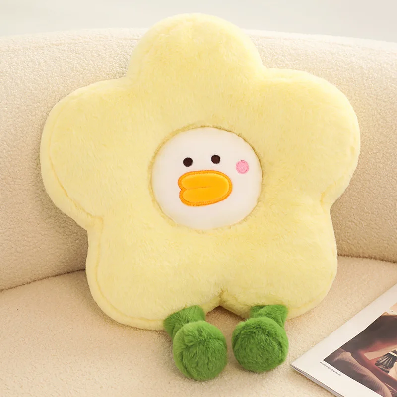 Подушка с цветком и уткой - Фотография_6