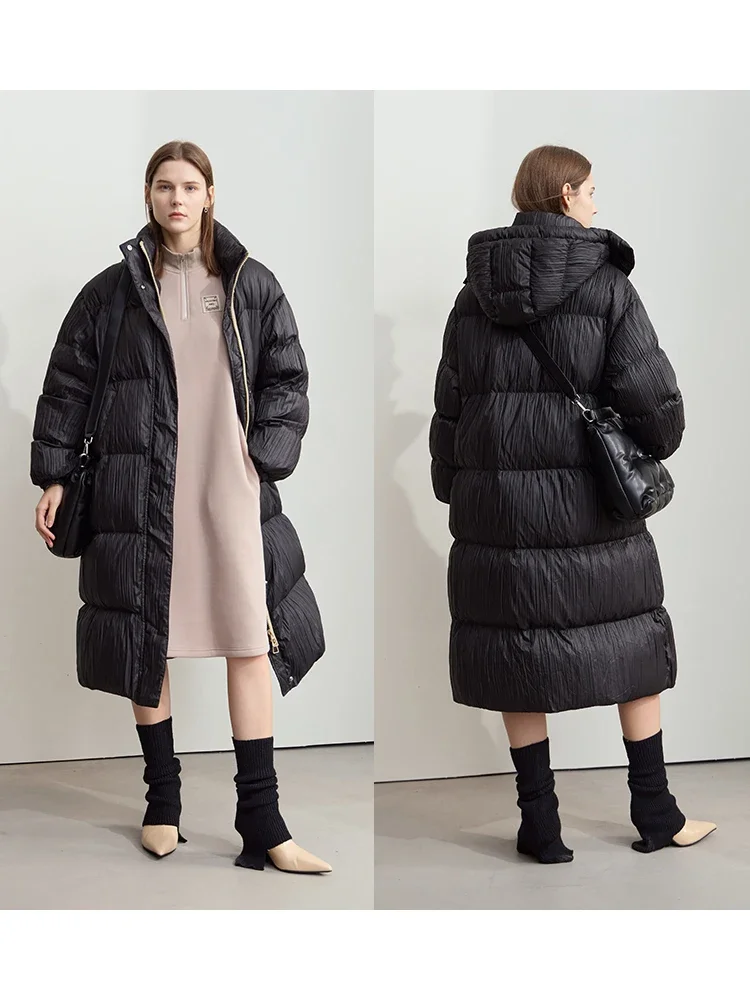 Amii минималистичный женский пуховик с графеновой подкладкой - Фотография_5