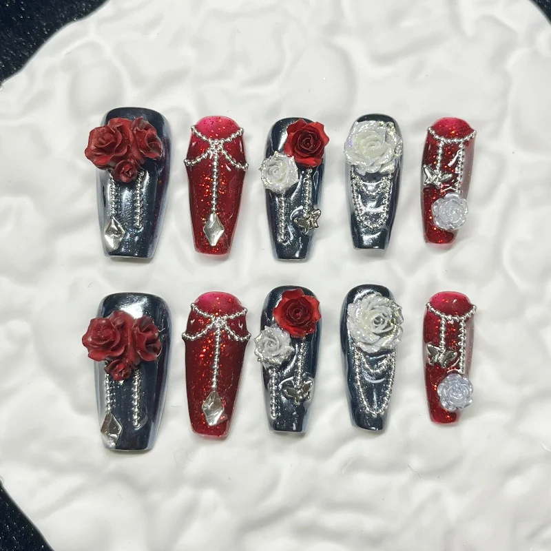 Ручная работа, 3d бордовая роза - Фотография_5