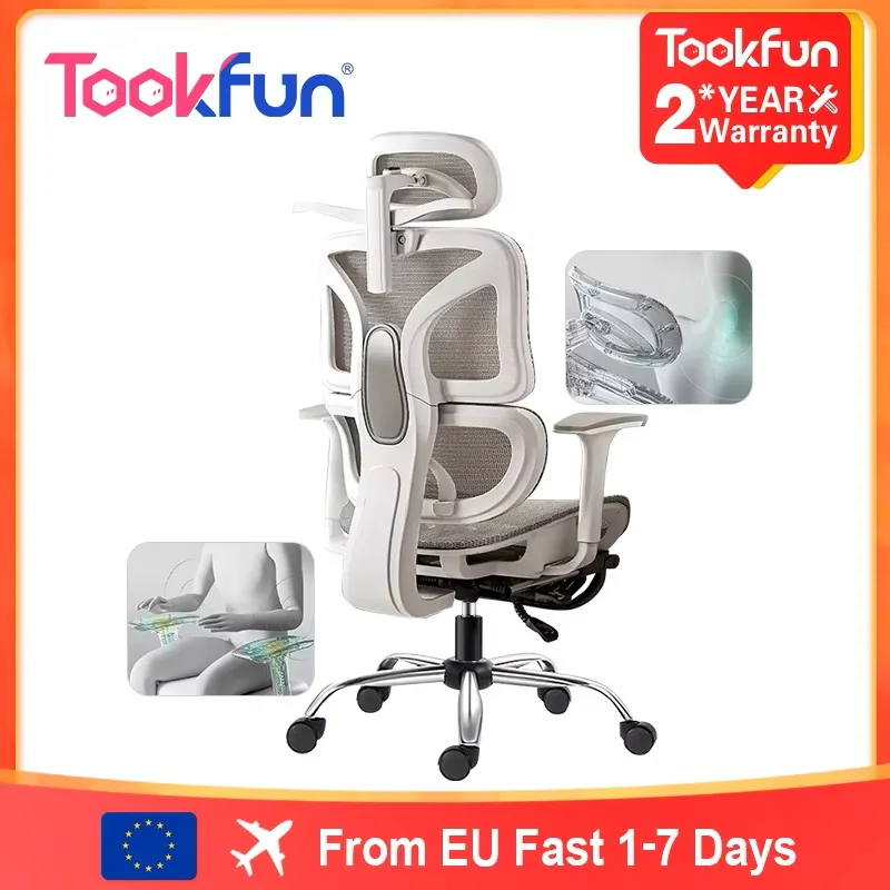 Tookfun кресло руководителя эргономичный стул с поддержкой талии