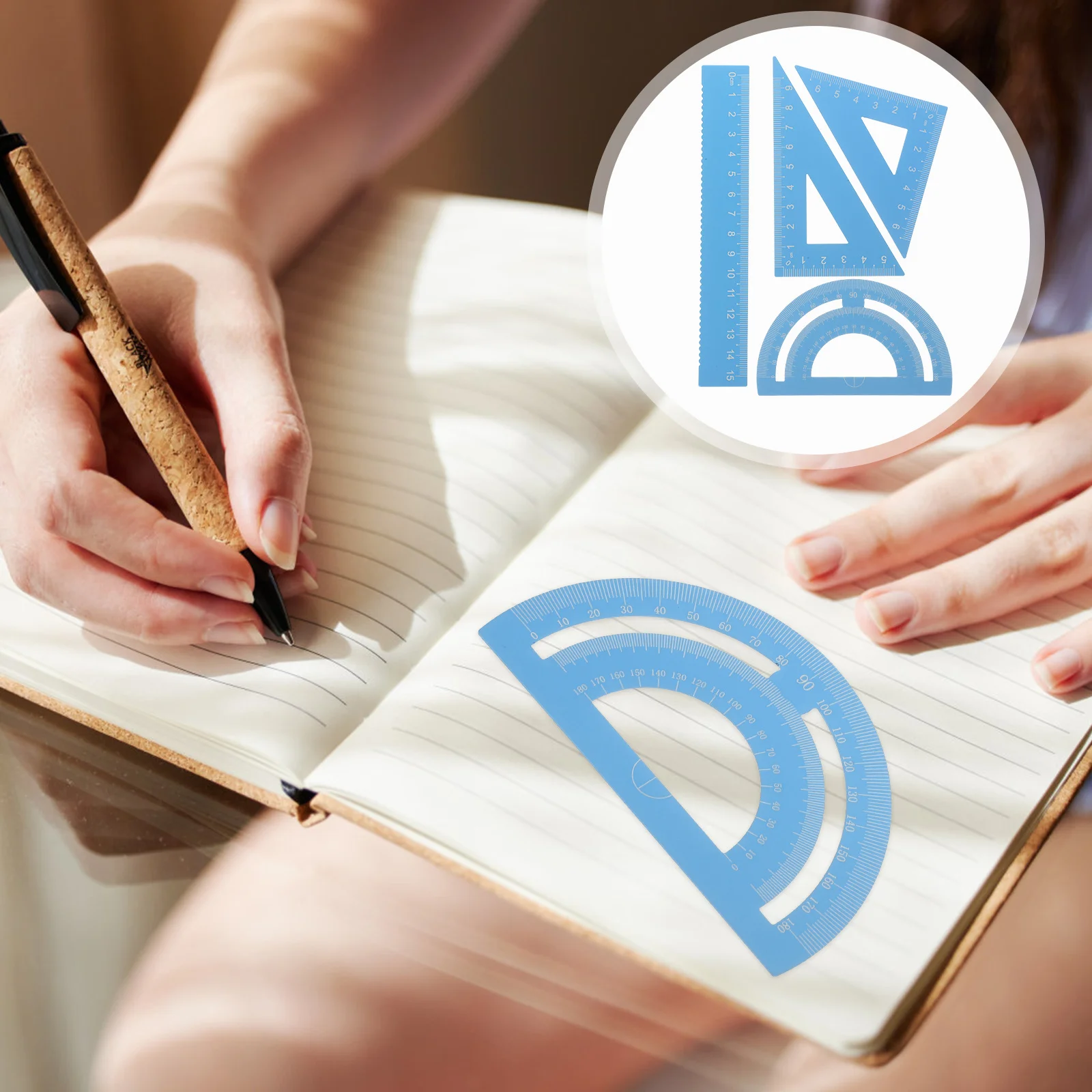 1 комплект, математический транспортир