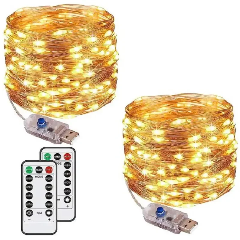 Usb-подключаемые гирлянды из медной проволоки