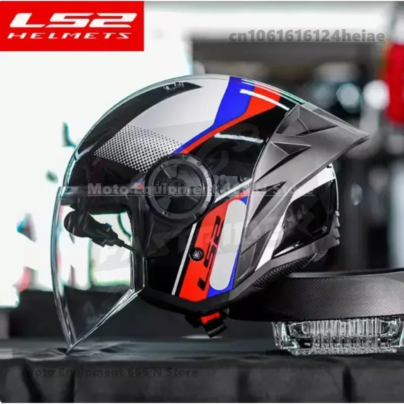 Оригинальный мотоциклетный полушлем ls2 of616 - Фотография_6