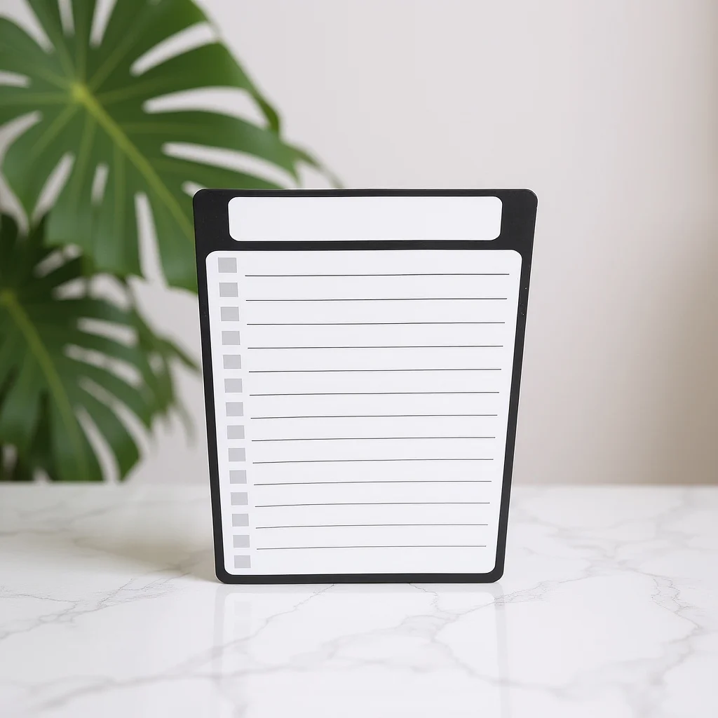 Стильный магнитный блокнот для гладкого письма на холодильнике