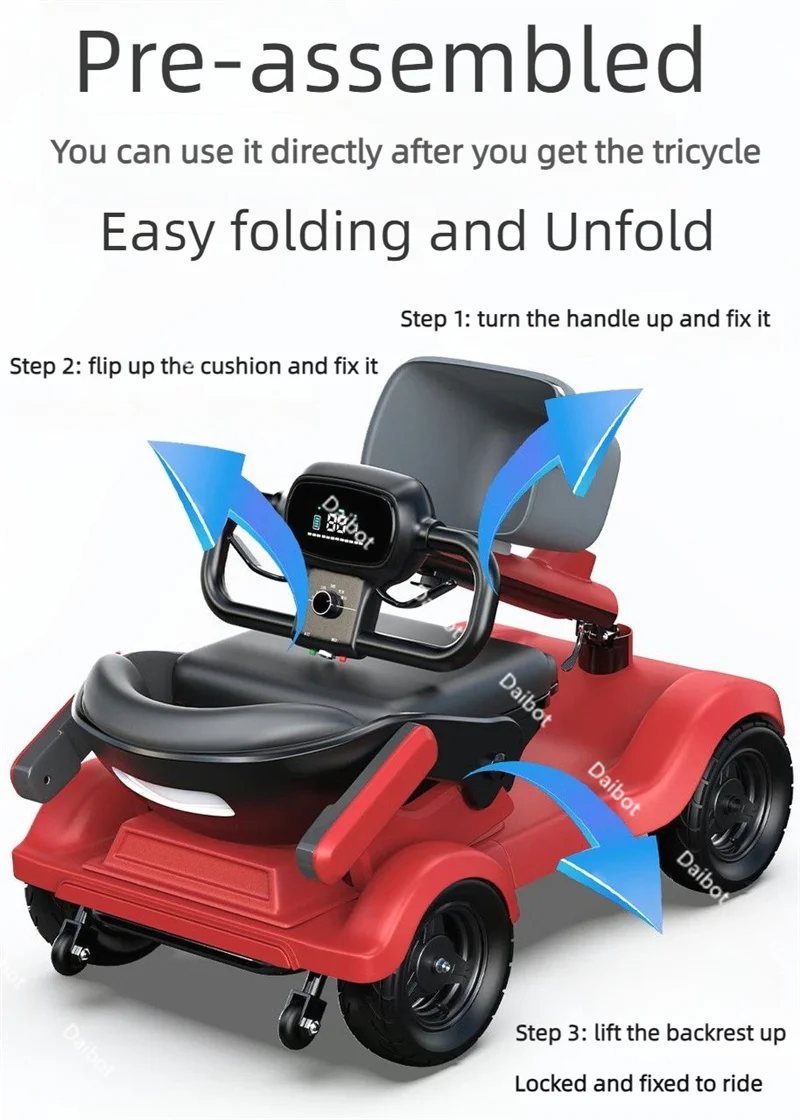 Предварительно собранный четырехколесный мобильный скутер - Фотография_3