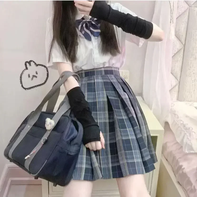 Y2k goth lolita аниме тонкие однотонные - Фотография_2