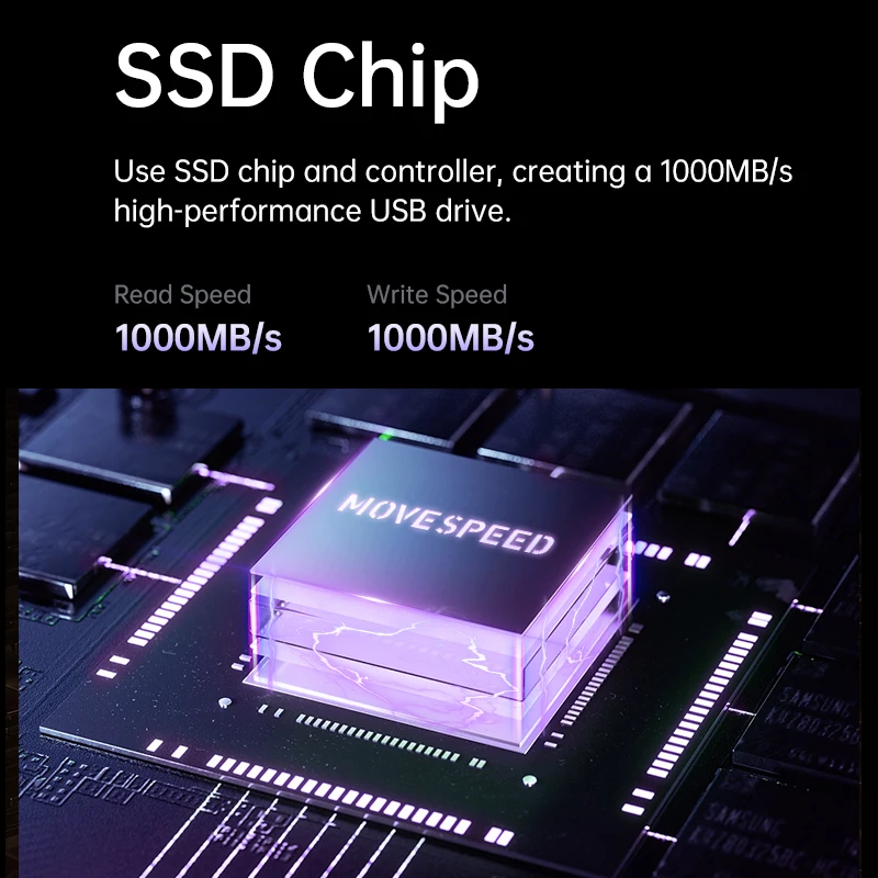 Твердотельный флэш-накопитель movespeed 1000 мб/с usb3.2 gen 2 type c - Фотография_4