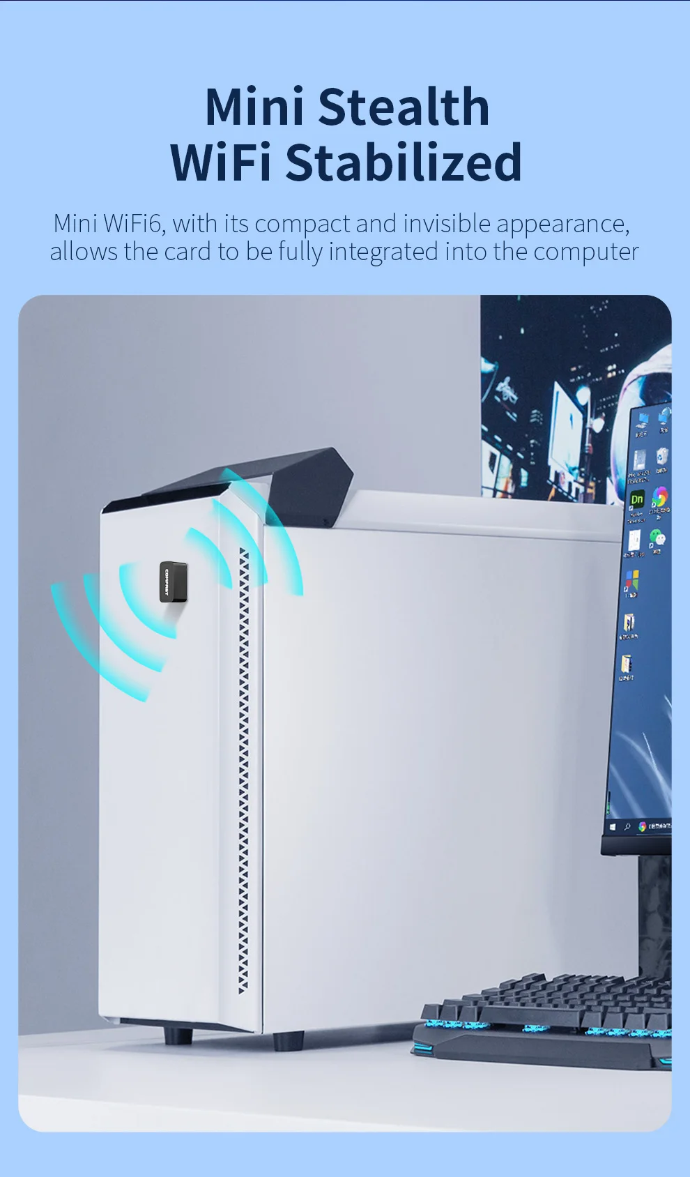 Usb2.0 wi-fi dongle usb wifi адаптер 2 - Фотография_3