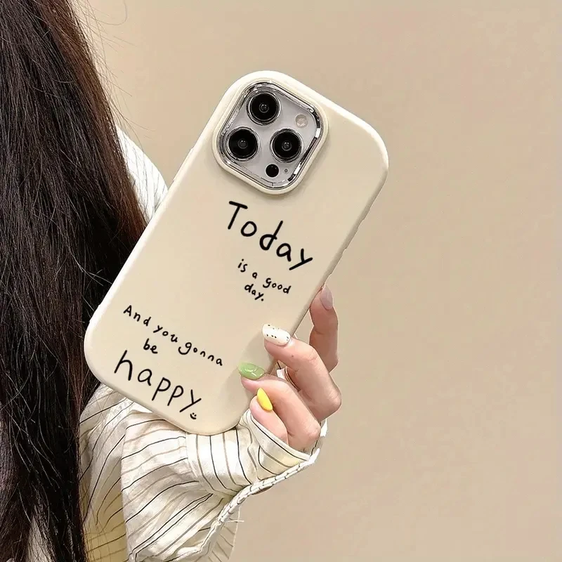 Чехол для телефона happy day slogan для iphone 17 pro max - Фотография_3