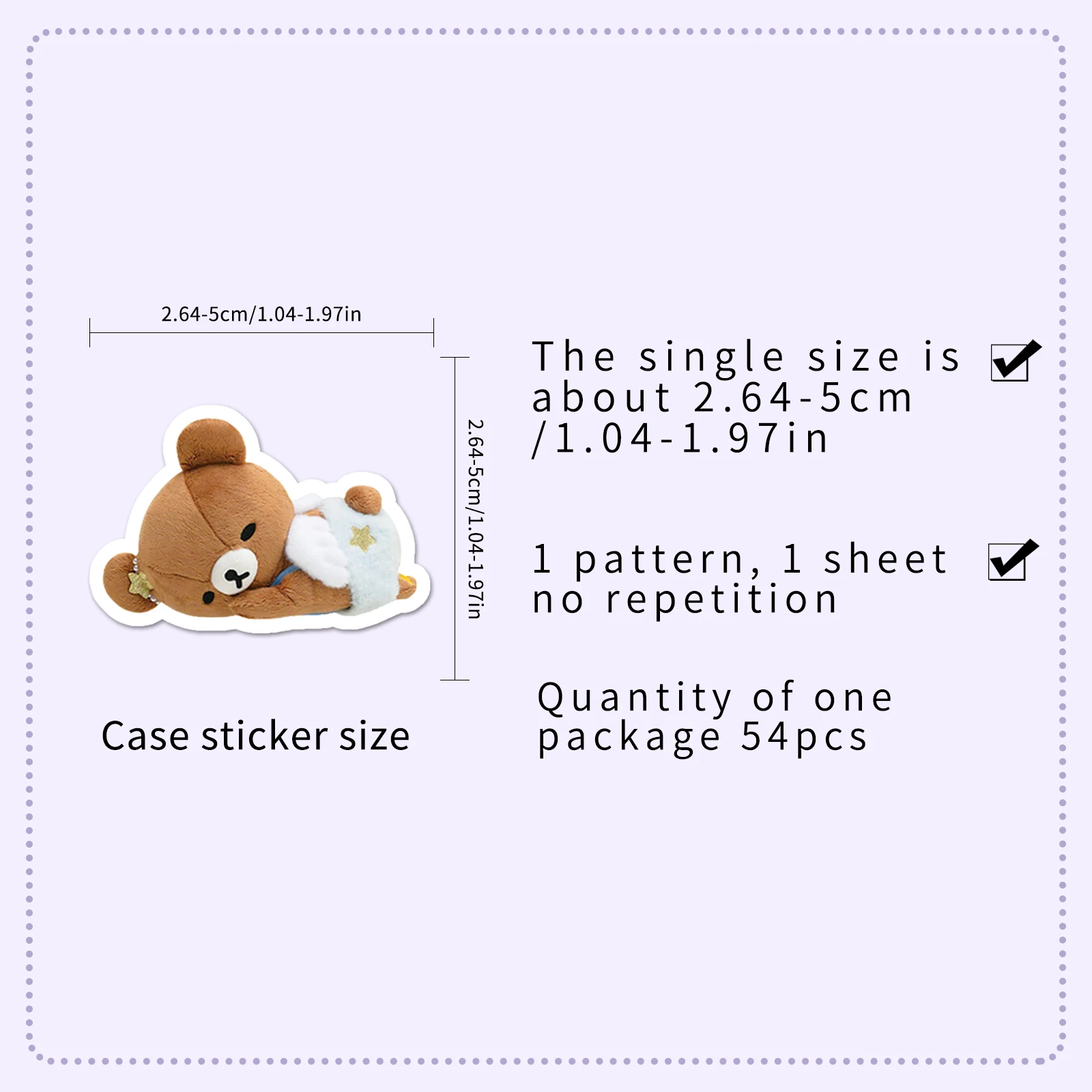 Серия easy bear, милые наклейки - Фотография_2