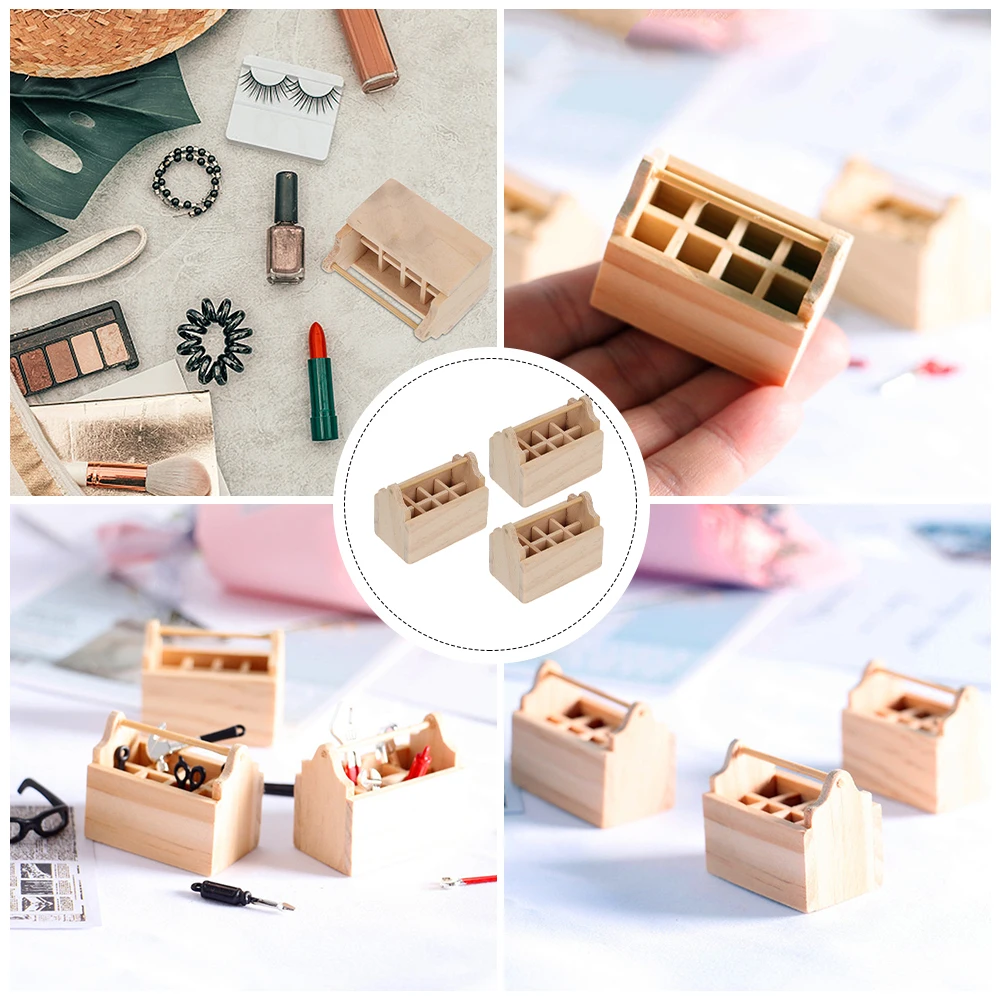 Деревянный мини-ящик для инструментов