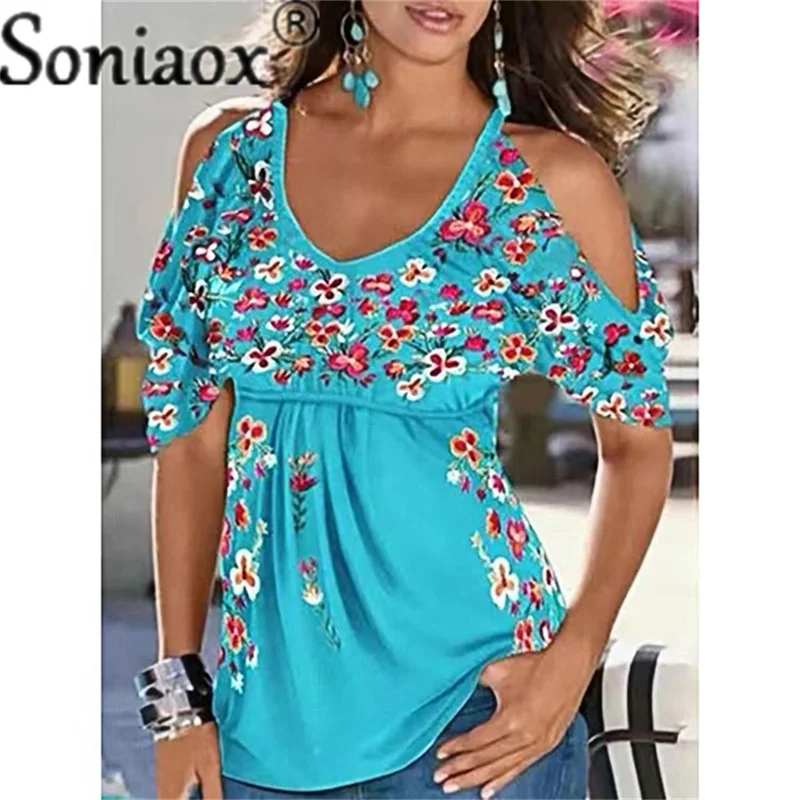 Женская блуза с открытыми плечами - Фотография_2