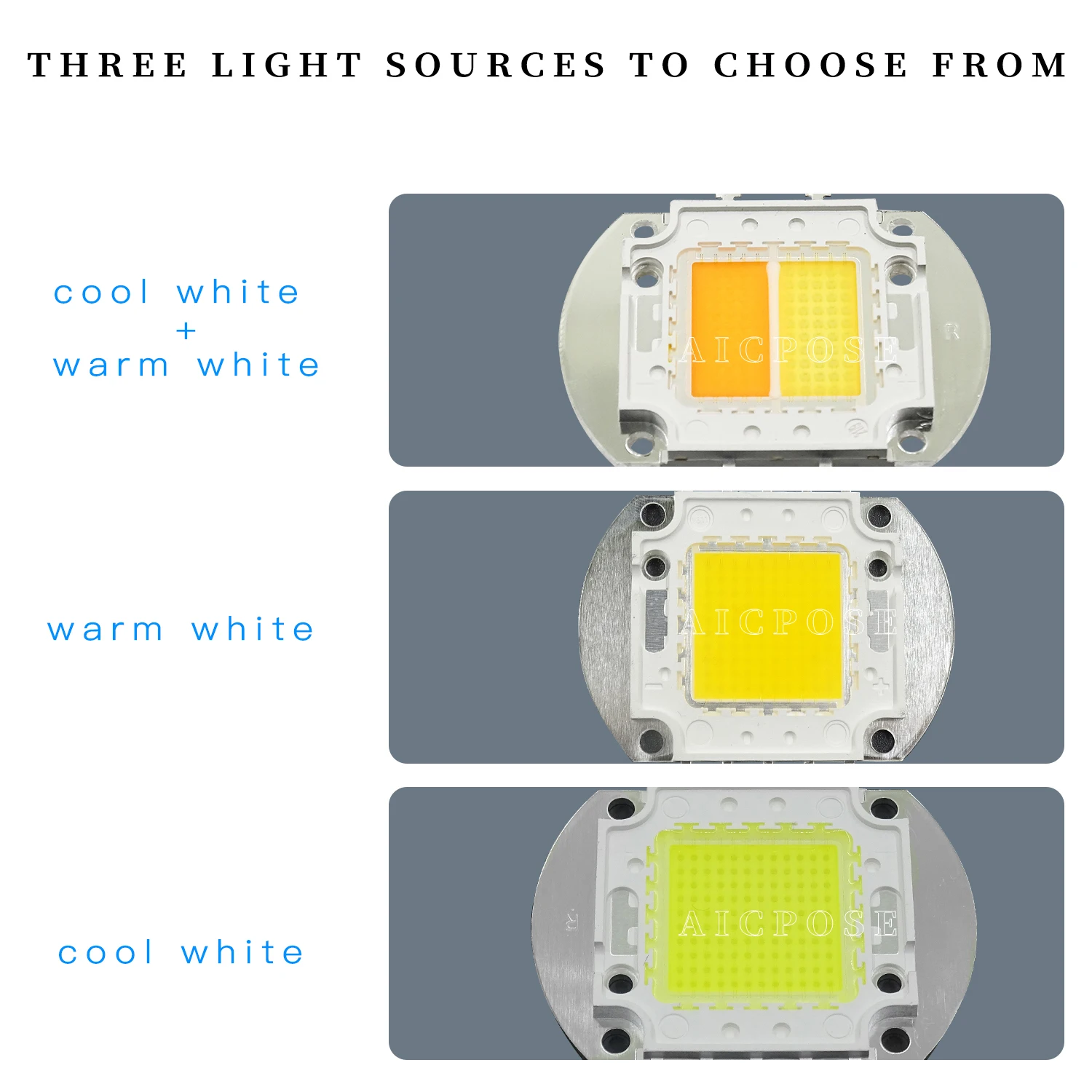 Led cob чип теплый холодный белый - Фотография_4