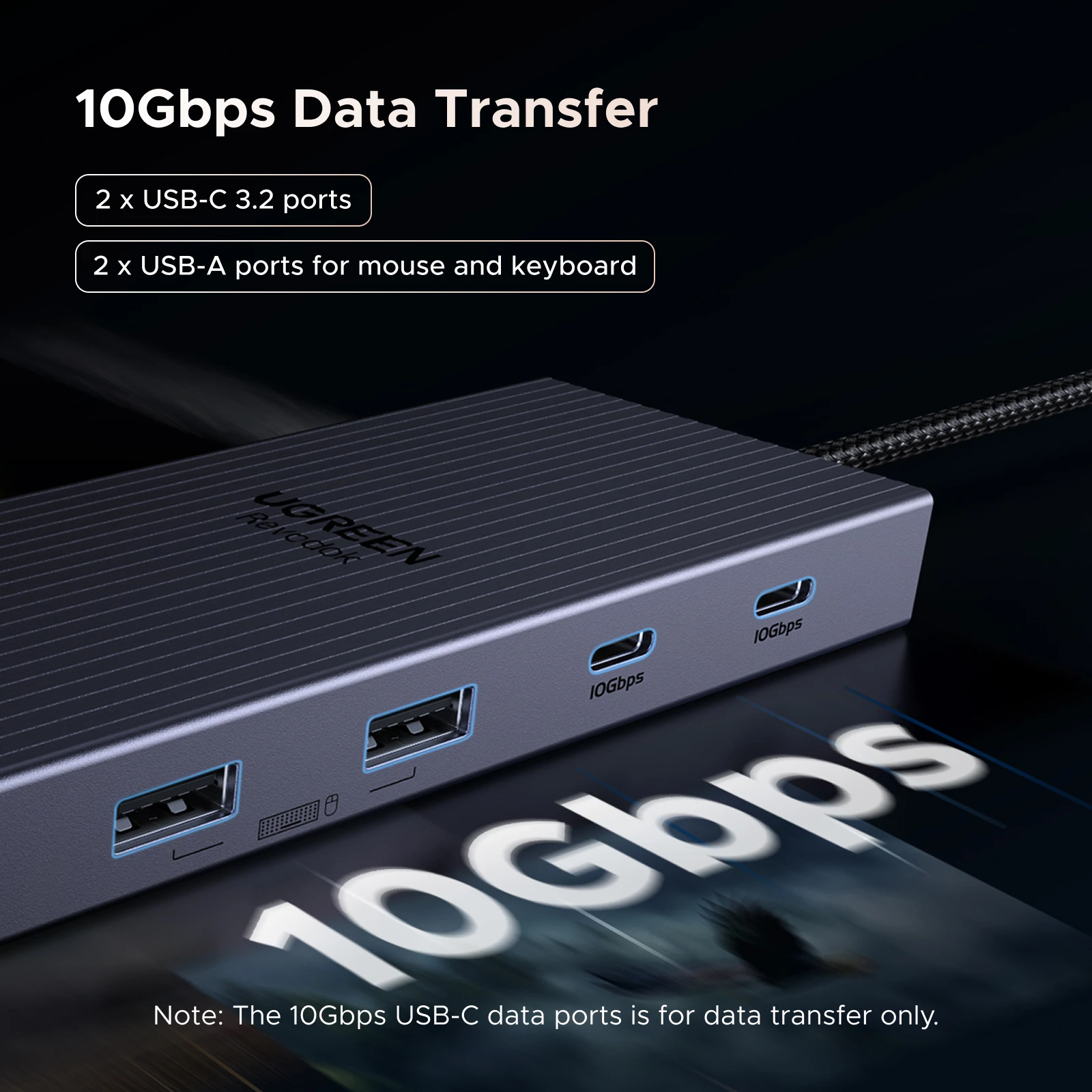 Ugreen 12-в-1 usb-концентратор type-c к 2hdmi 4k120 гц dp usb3 - Фотография_5