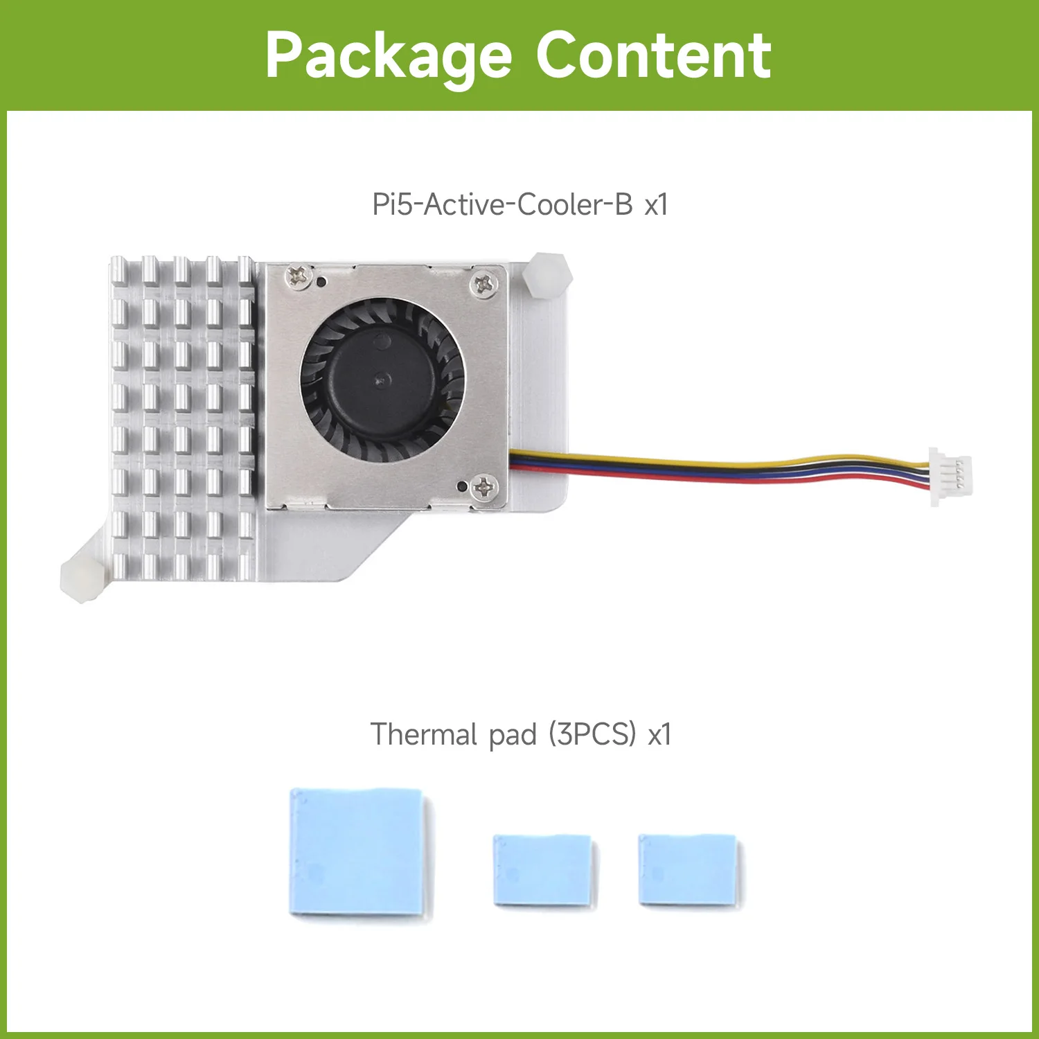 Waveshare active cooler (b) для raspberry pi 5