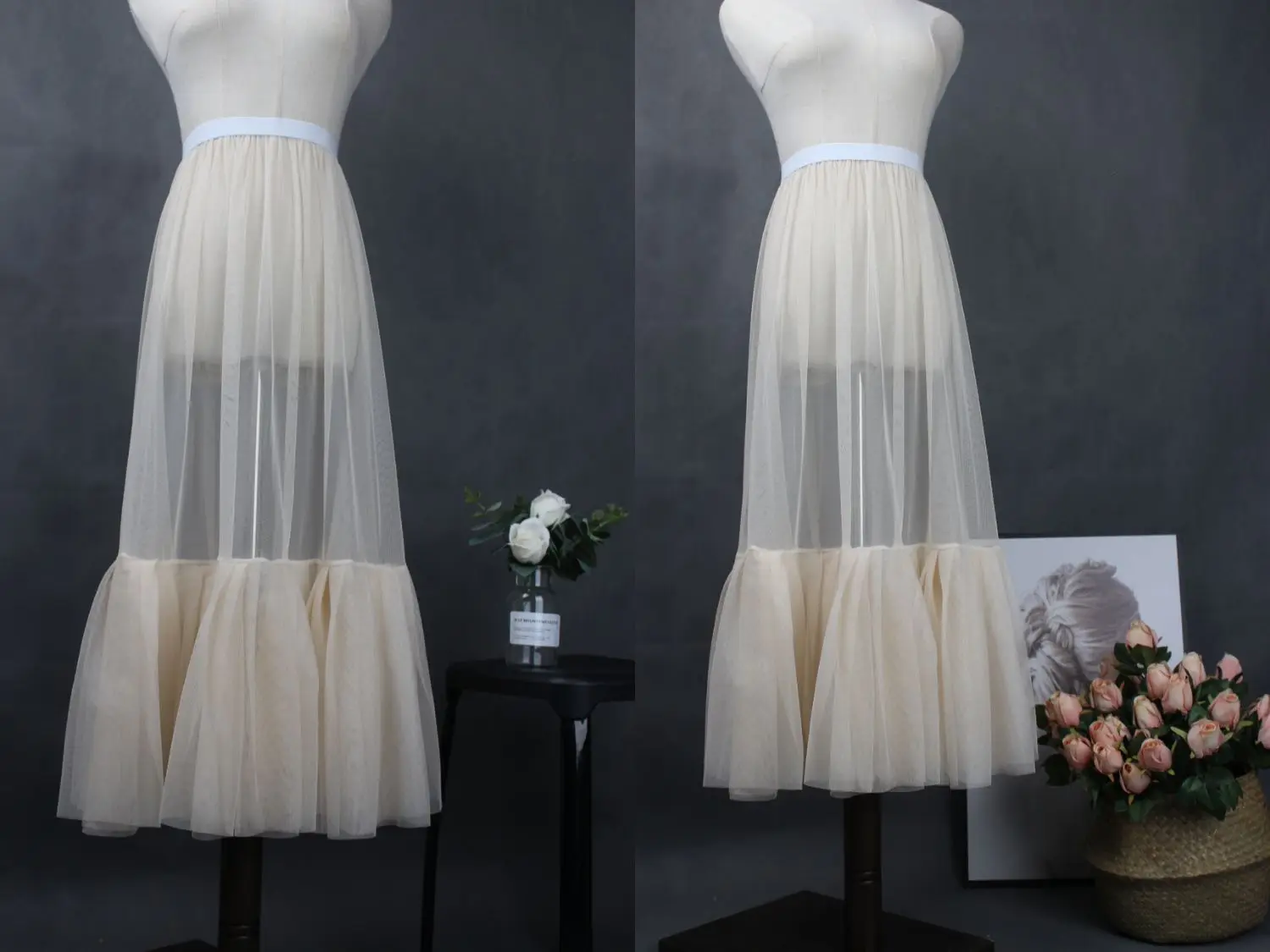 Корейский стиль, прозрачная сетчатая - Фотография_3