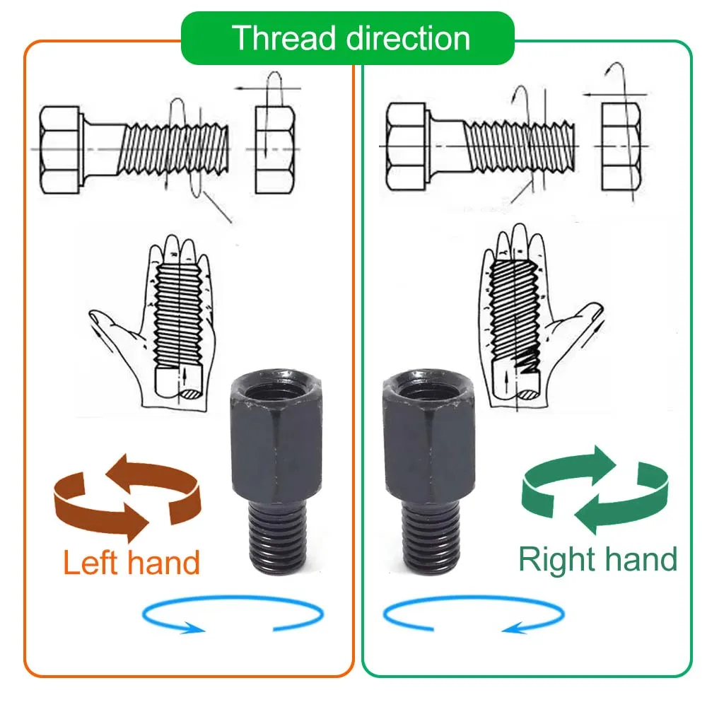 Пара черных адаптеров для зеркал мотоцикла m10 10 мм m8 8 мм - Фотография_6