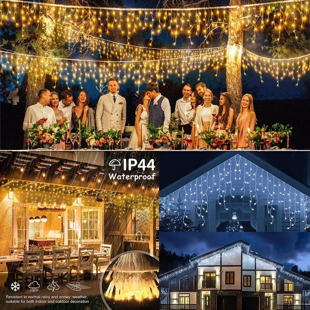 Уличная гирлянда на доме - Фотография_2