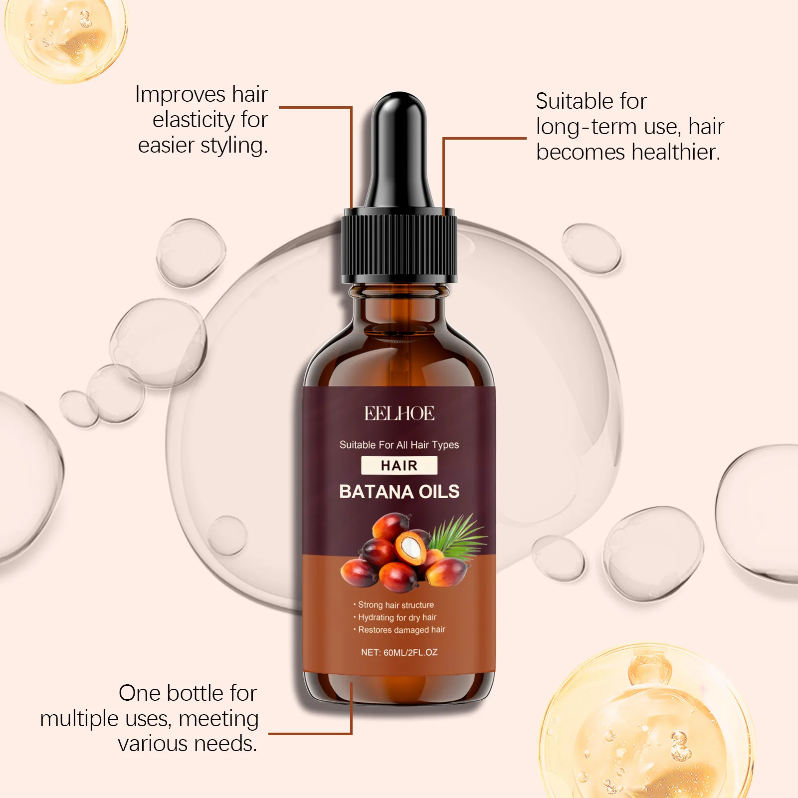 Eelhoe batana эфирное масло для ухода за волосами более толще - Фотография_2