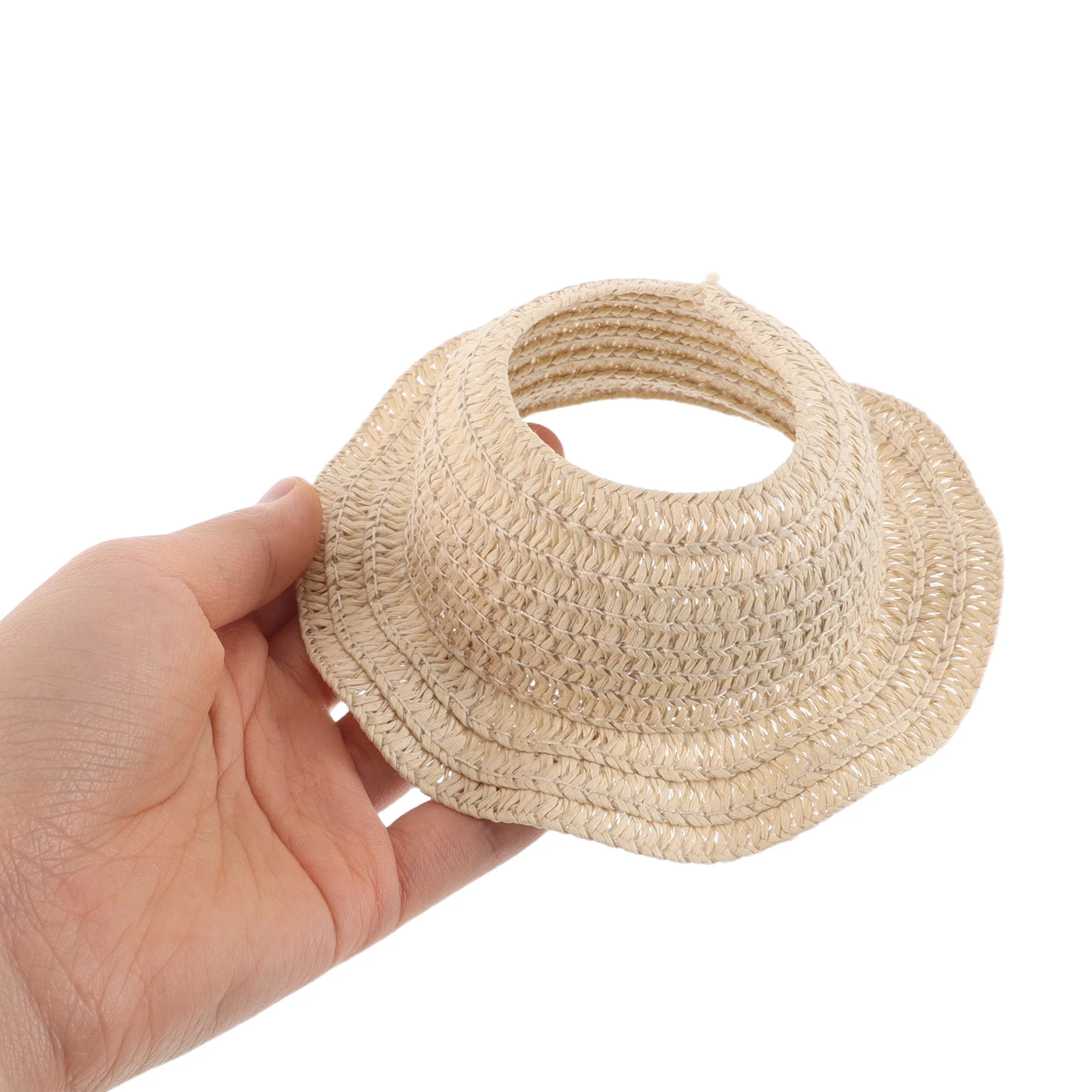 Вязаная крючком соломенная шляпа