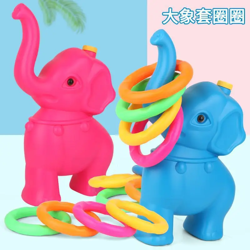 Пластиковые кольца + игра со слоном