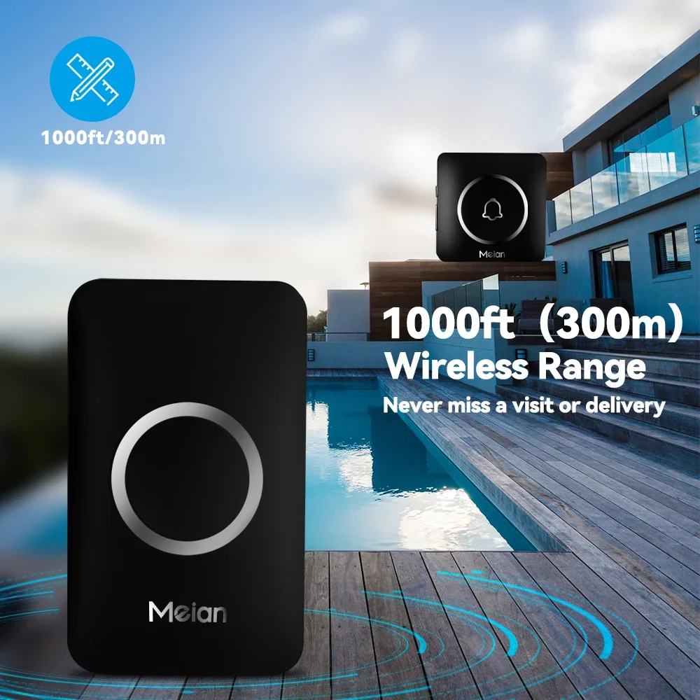 Беспроводной дверной звонок meian-outdoor - Фотография_2