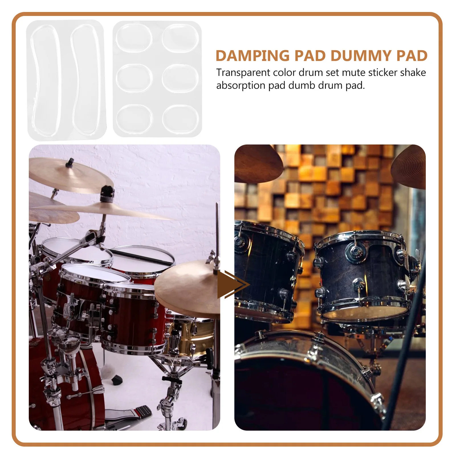 Силиконовые подушечки для демпфера барабана - Фотография_2