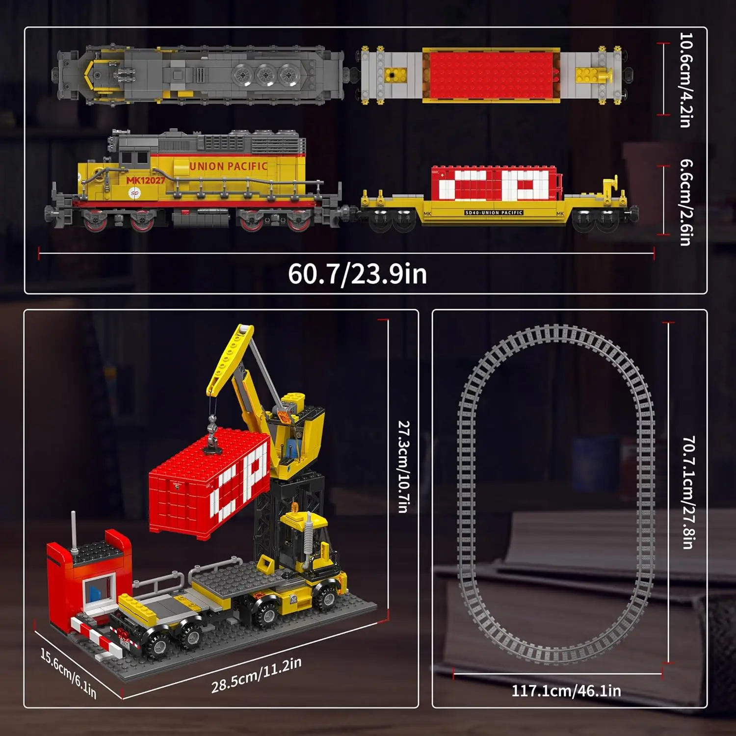 Mould king world train 12027 emd - Фотография_5
