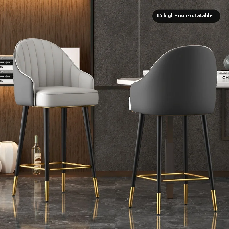 Скандинавские высокие барные стулья для гостиной - Фотография_2