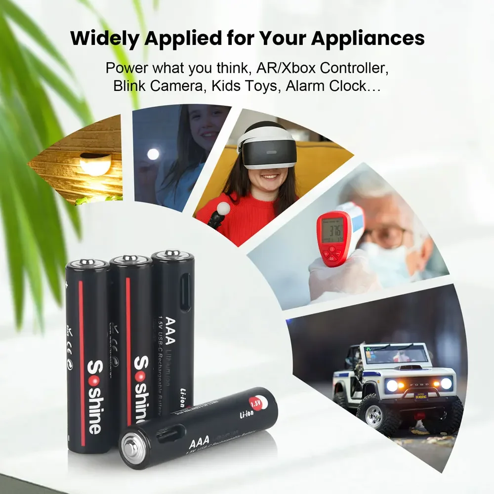 Soshine aaa 1,5 в 1100 мвтч литиевые - Фотография_6