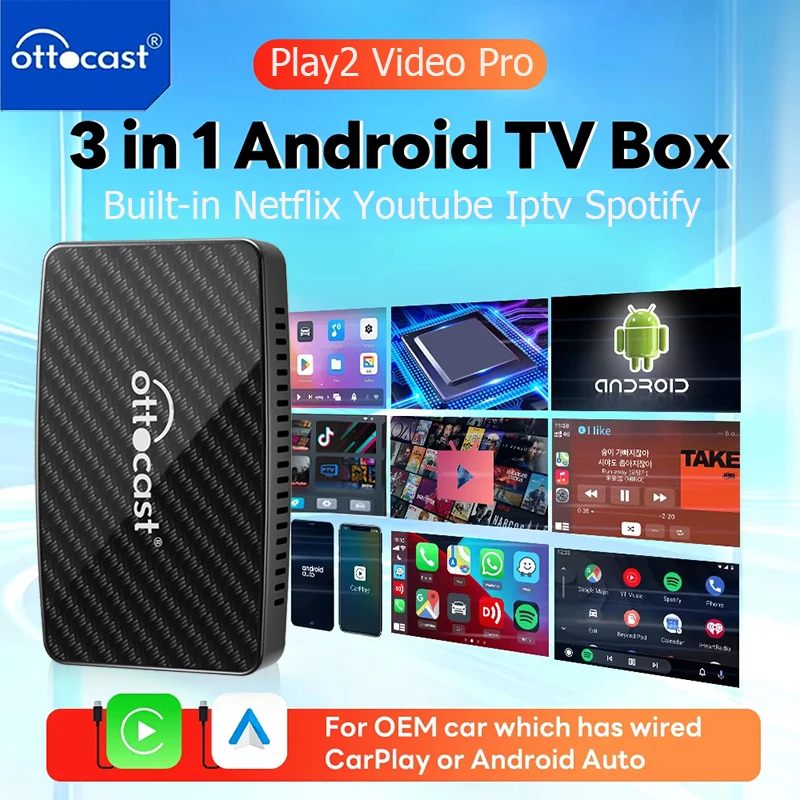 Ottocast android tv box беспроводной