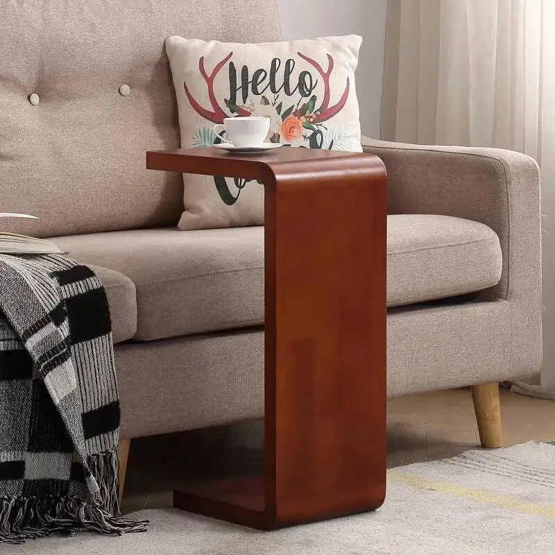 Приставной столик из массива дерева в скандинавском стиле - Фотография_3