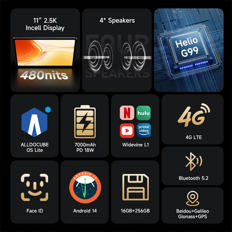 Alldocube iplay70 pro tablet helio g99 10 - Фотография_5