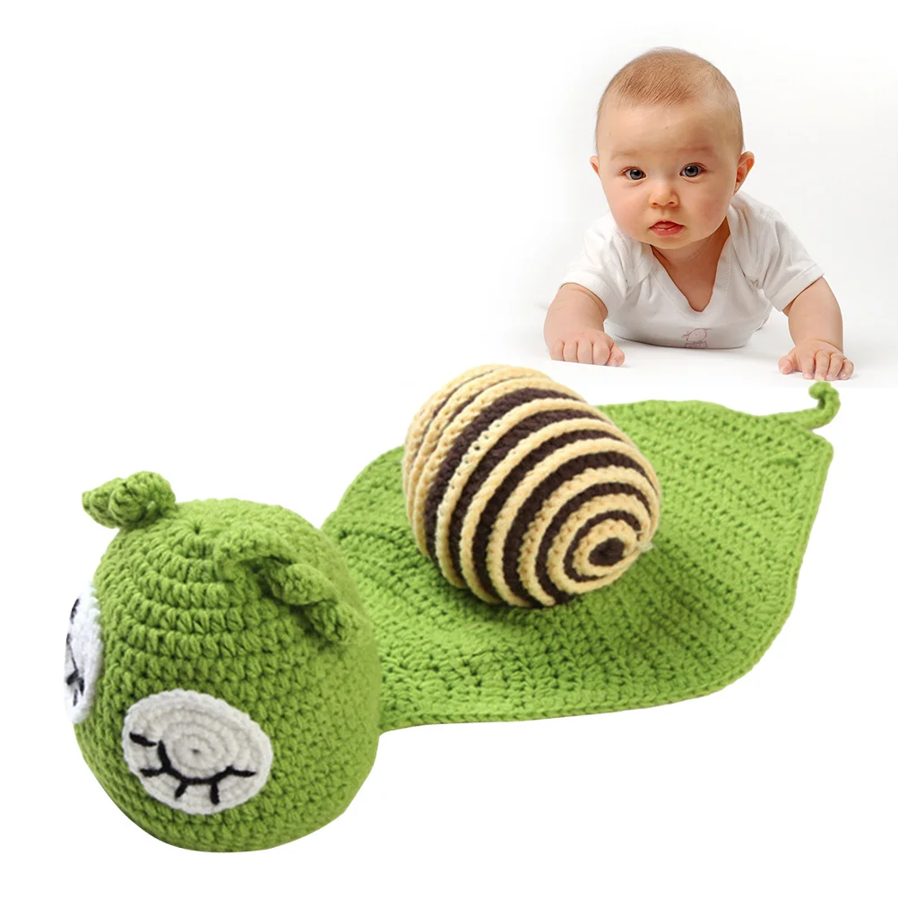 Голубой реквизит для фотосъемки новорожденных в форме улитки - Фотография_3