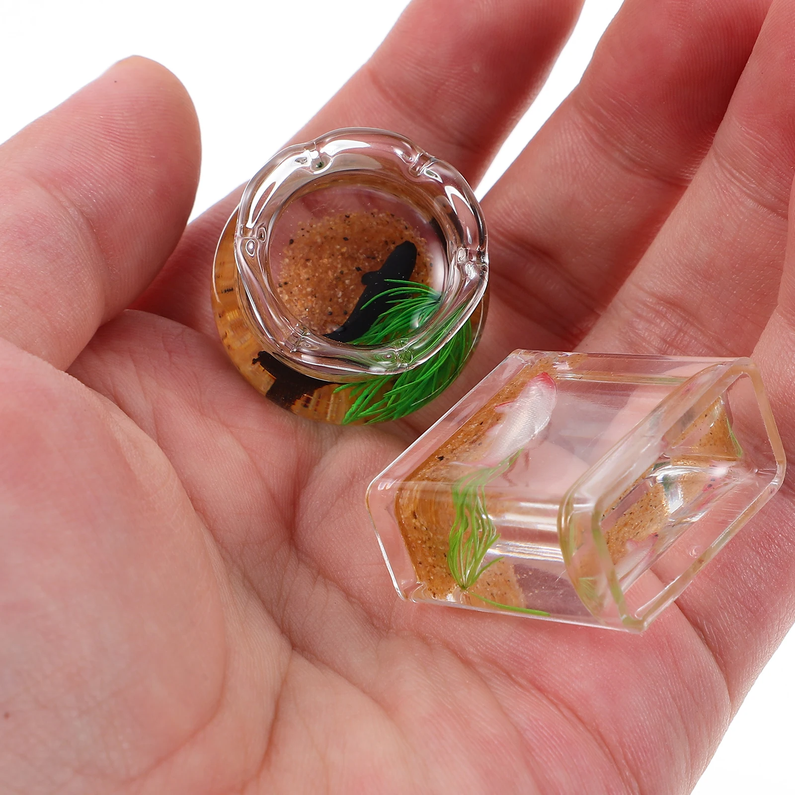 Миниатюрные миски для рыб для поделок