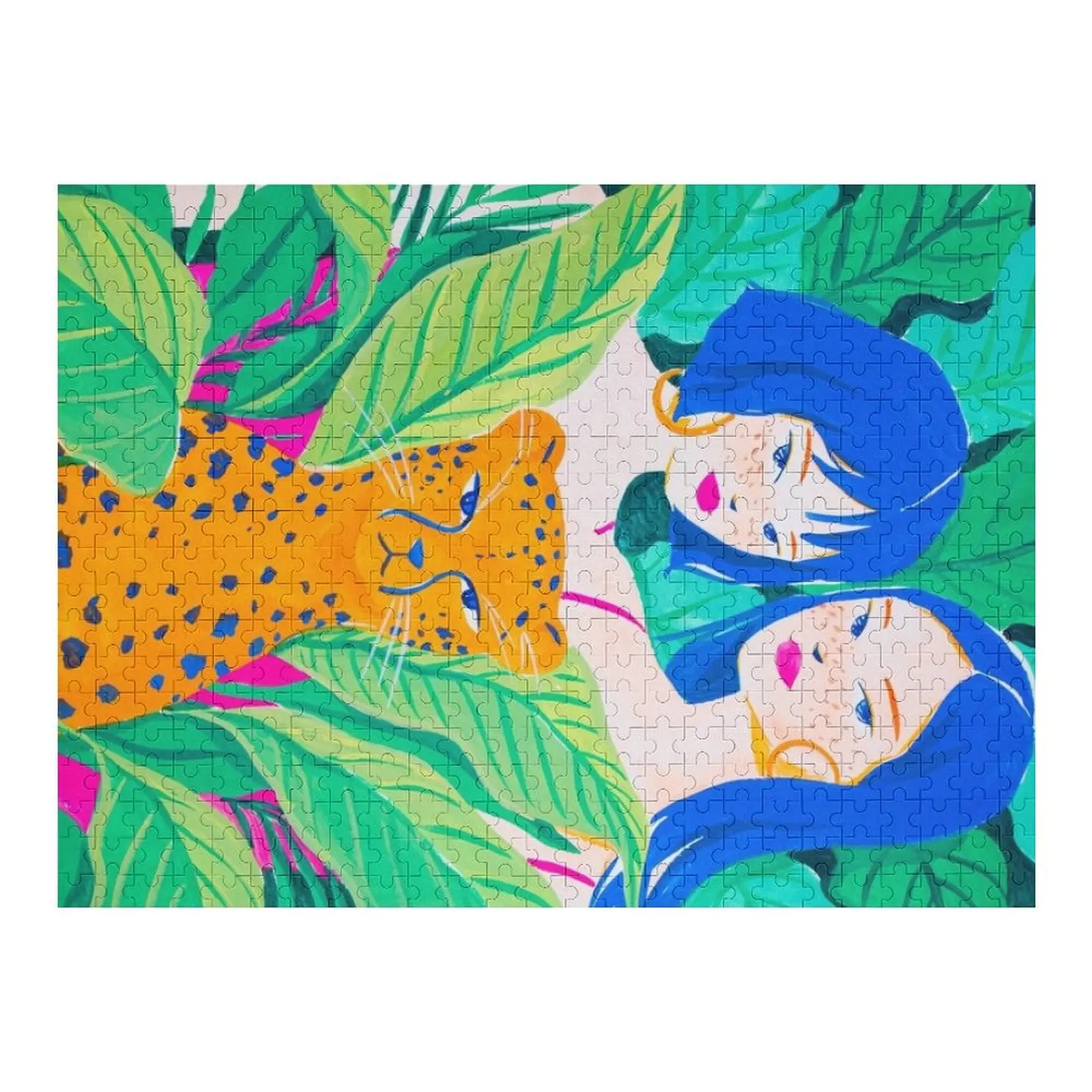 Пазл «друзья джунглей» деревянный