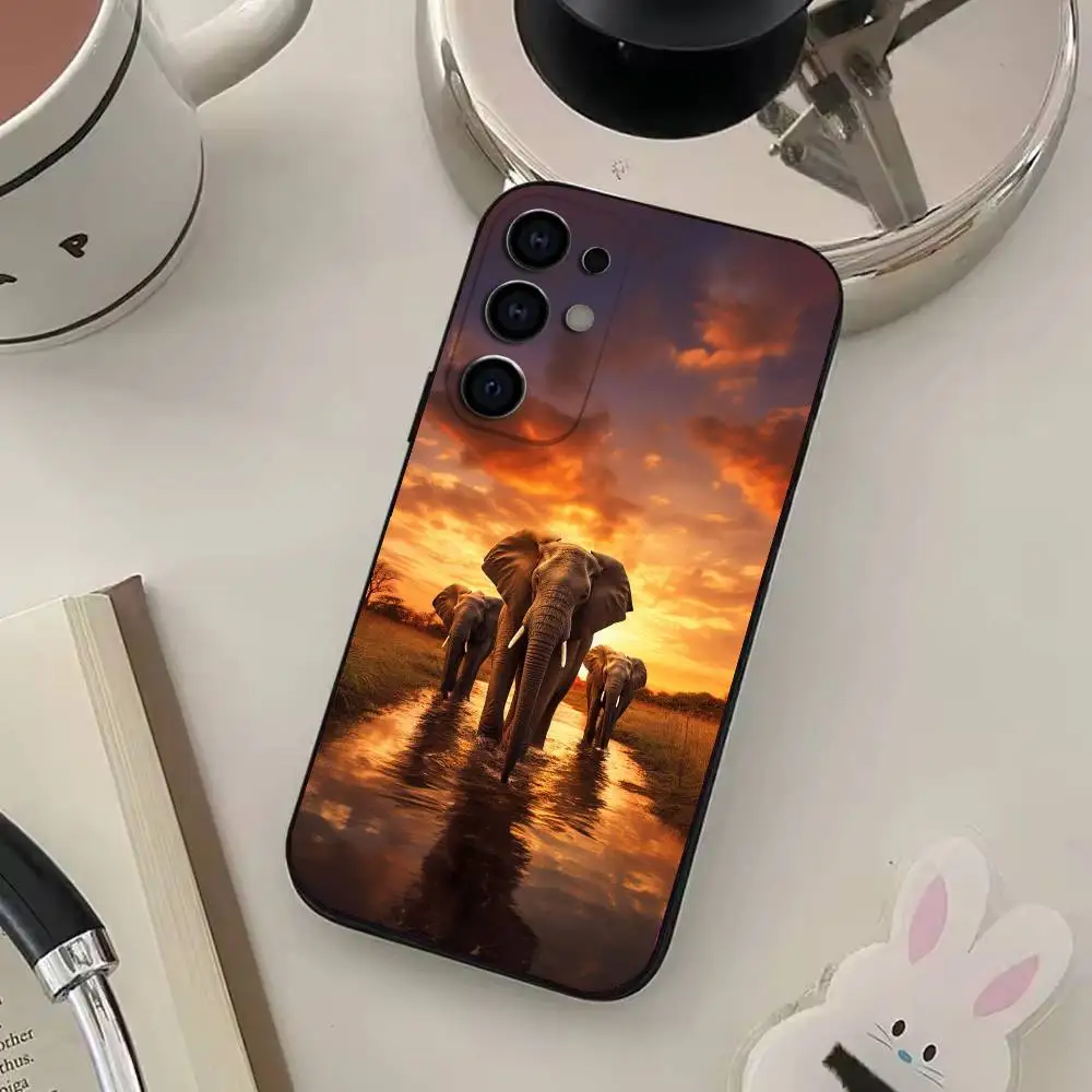 Чехол для телефона с изображением слона для samsung s25 - Фотография_3