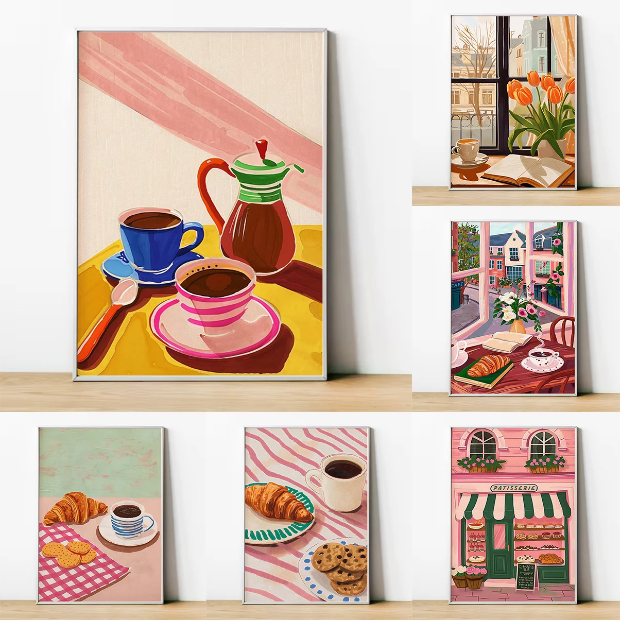 Кофейня, город, пекарня