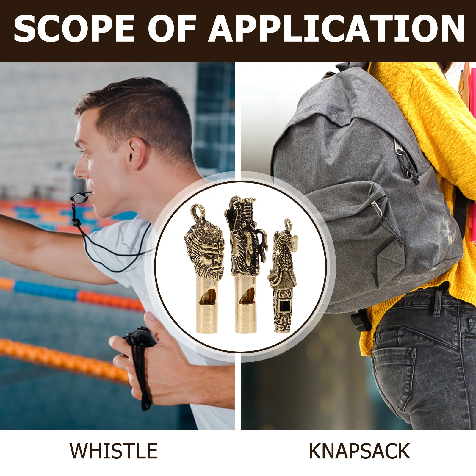 Медный брелок со свистком - Фотография_4