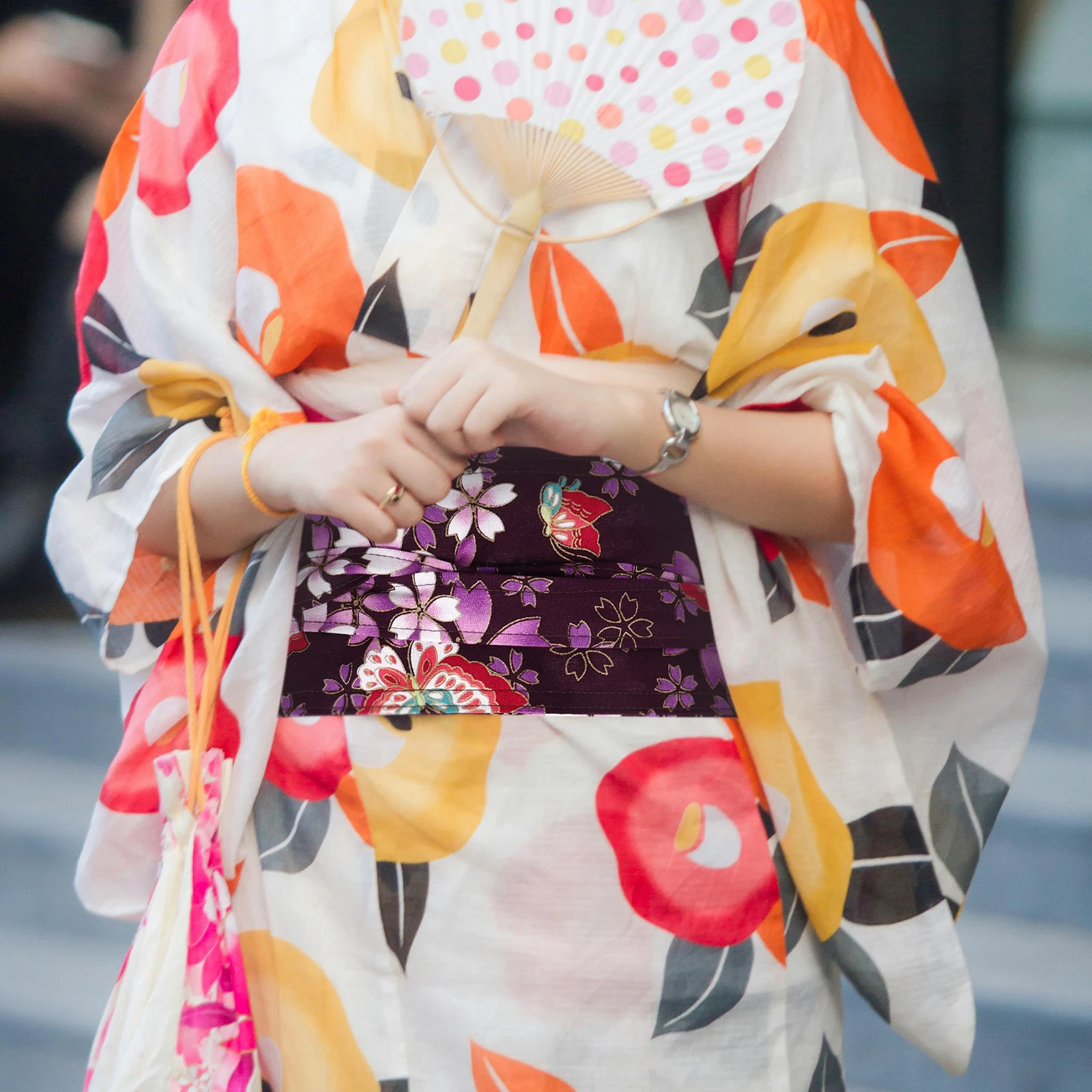 Японский пояс, широкий винтажный пояс с кисточками