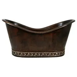 Дизайн молотка, уникальная медная ванна с серебряной отделкой - Фотография_5