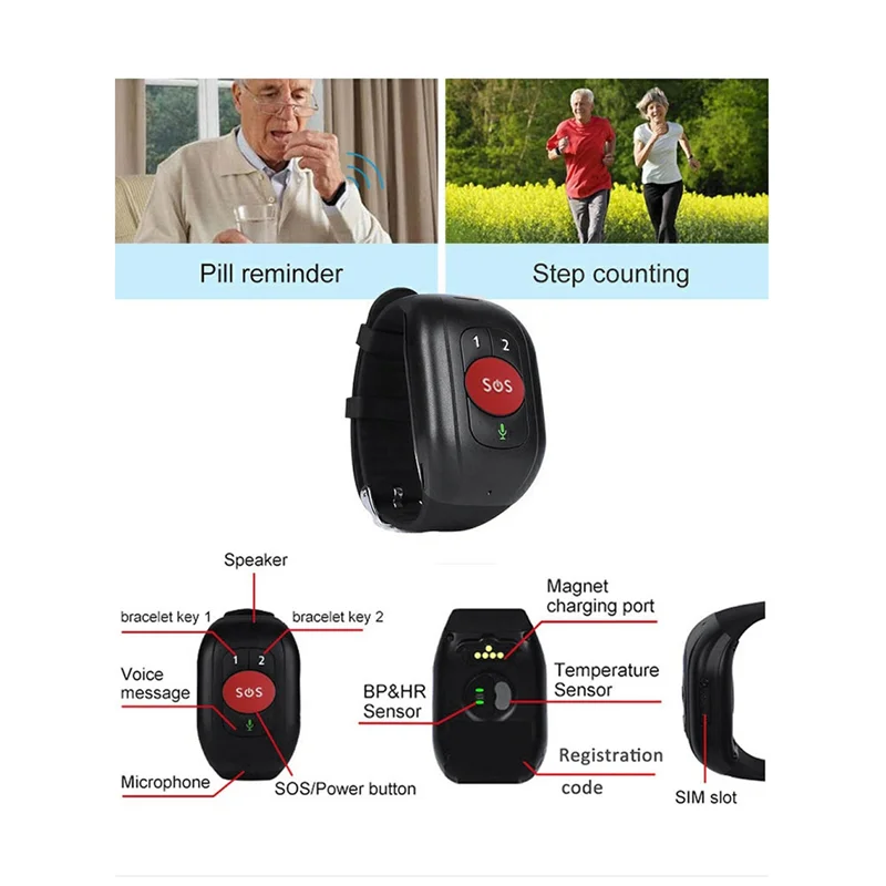 Часы 4g sos для пожилых людей - Фотография_5