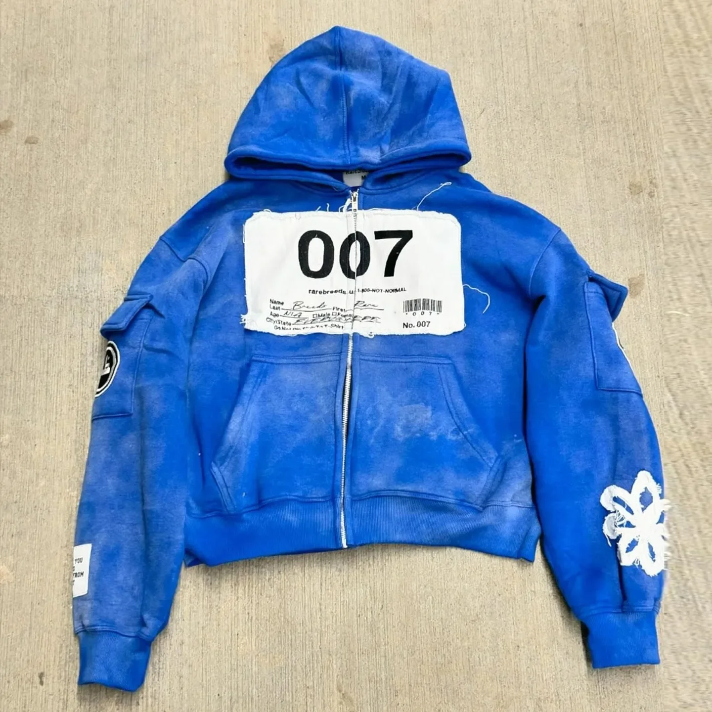 Y2k толстовка на молнии harajuku